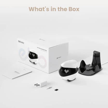 กล้องวงจรปิดหุ่นยนต์ ENABOT EBO AIR 2 สีชมพู_7